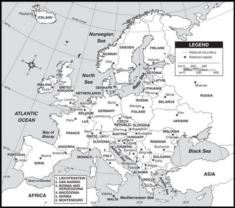 Free Printable Maps of Europe .